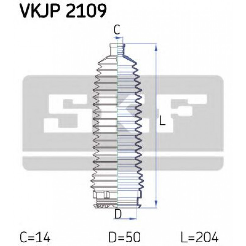 VKJP 2109 SKF - Пильовик привідного валу